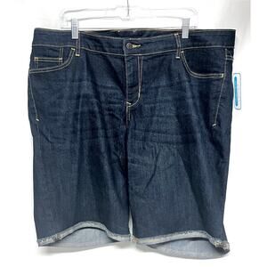 Old Navy jeans bermuda length denim shorts plus size 22 NEW